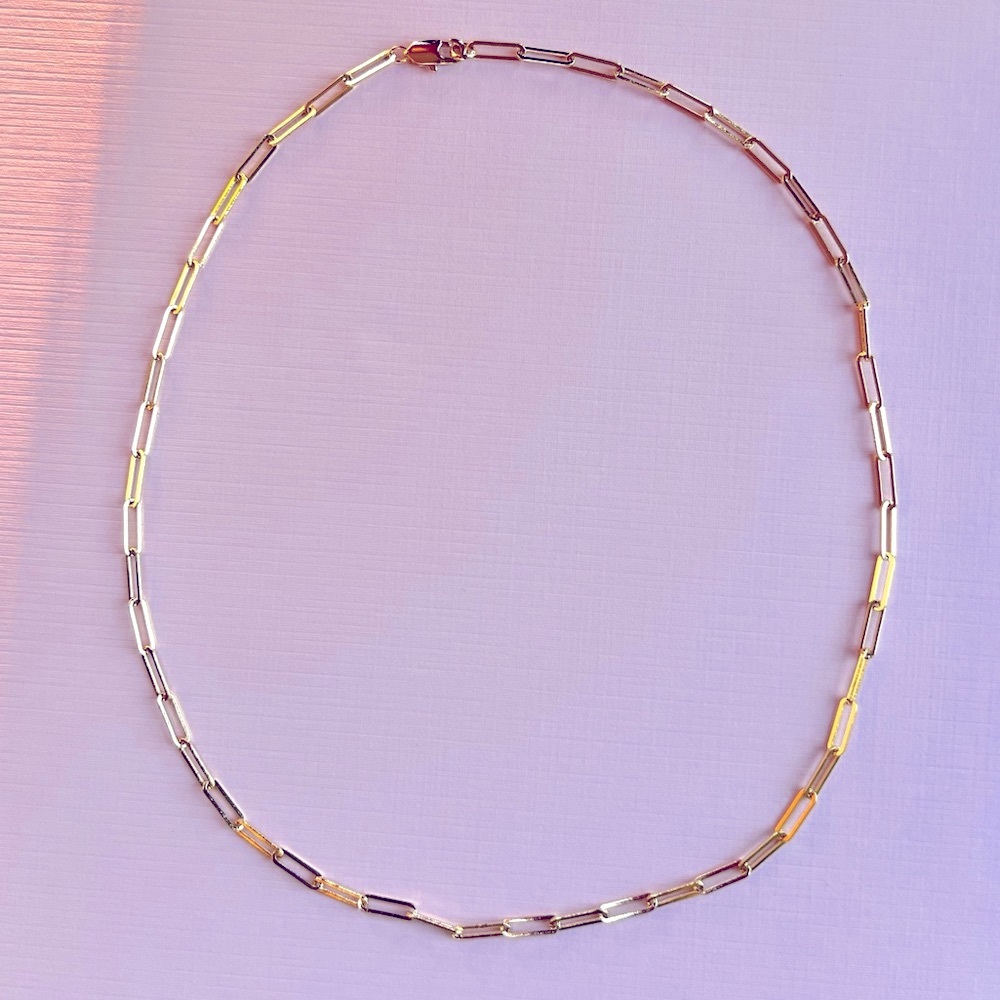 Chainlink or paper clip necklace